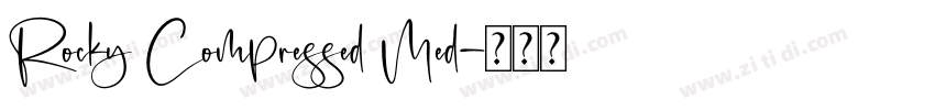 Rocky Compressed Med字体转换